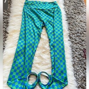 Blue Green Athletic Leggings